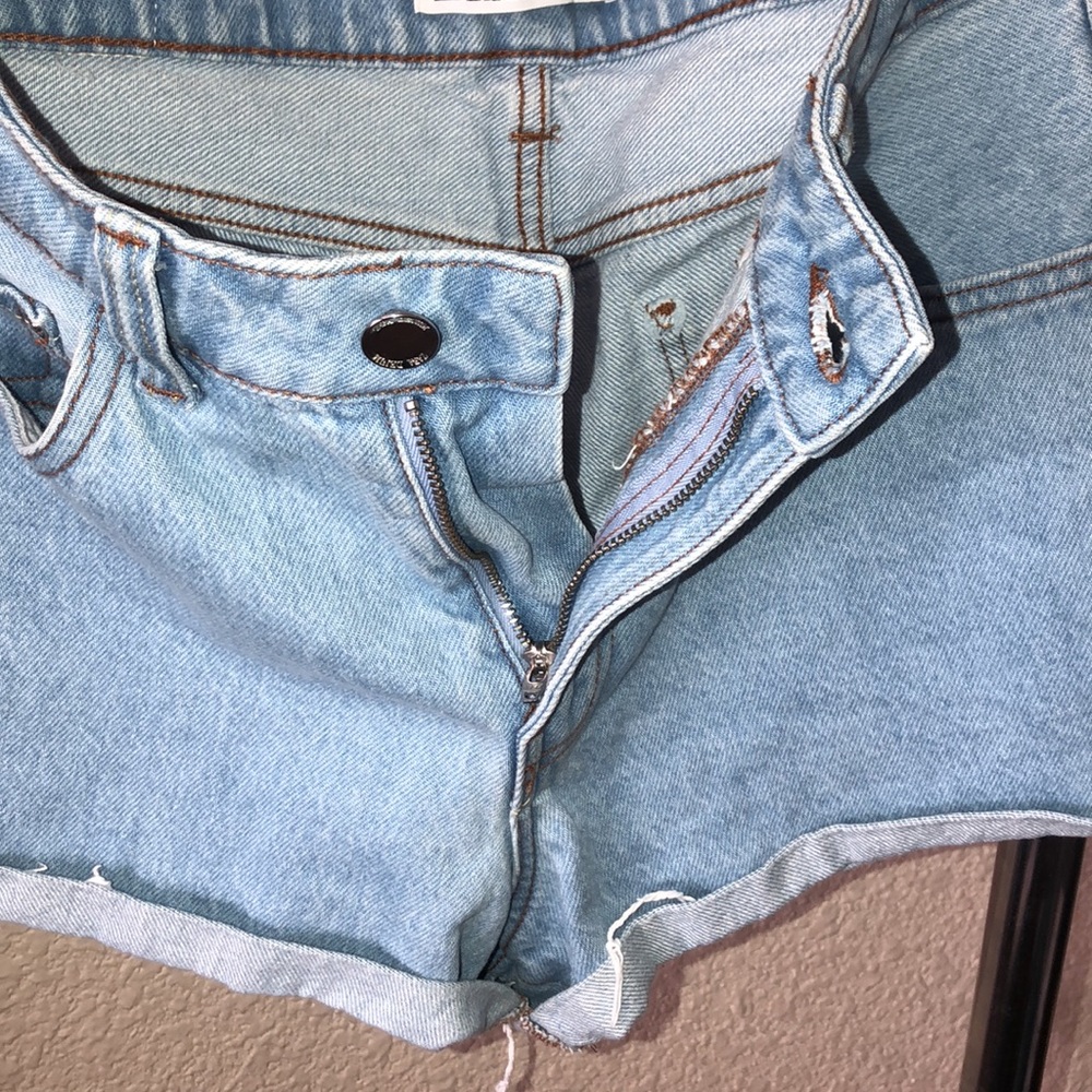 Zara Light Blue Jean Shorts - Picture 9 of 9